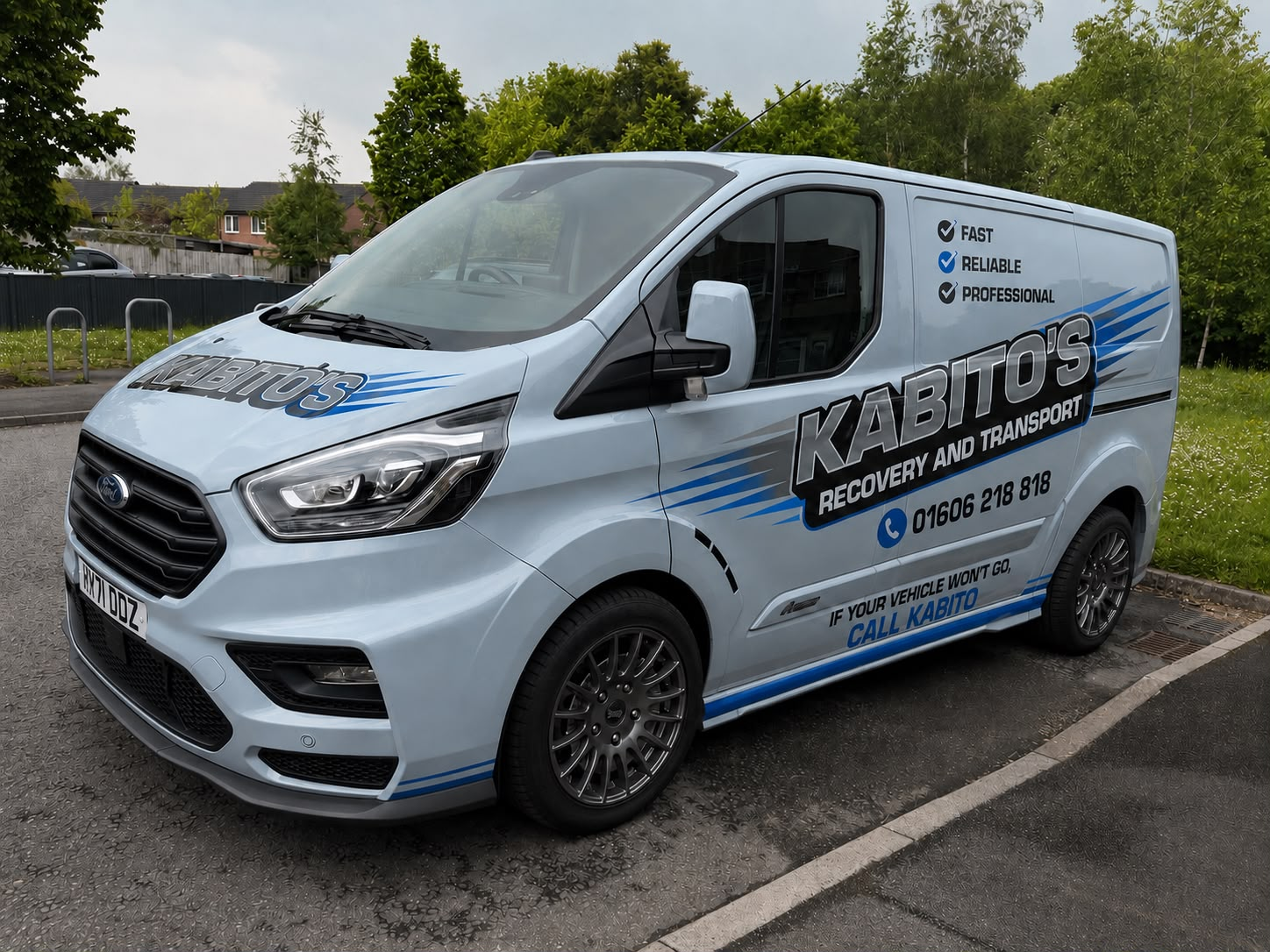 Kabito's branded recovery van